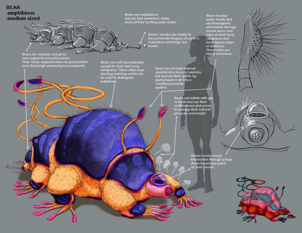 Amphibious Creature Design for Pillar of Fire