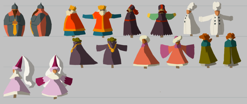 Character Design – Low Poly Medieval NPCs