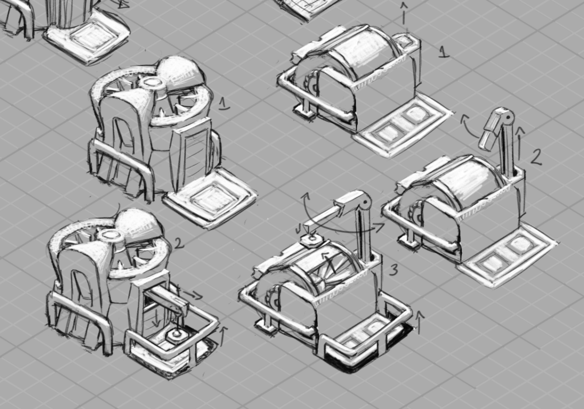 Astronomics Game Art : Designing Mining Equipment! Pt 3