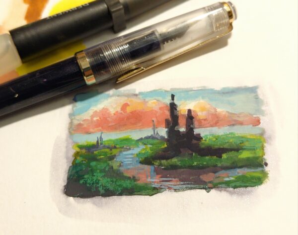 tiny gouache view