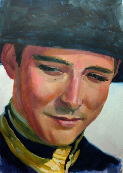 Lee Pace in The Fall – gouache study