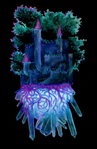 Night Castle Crystal Island