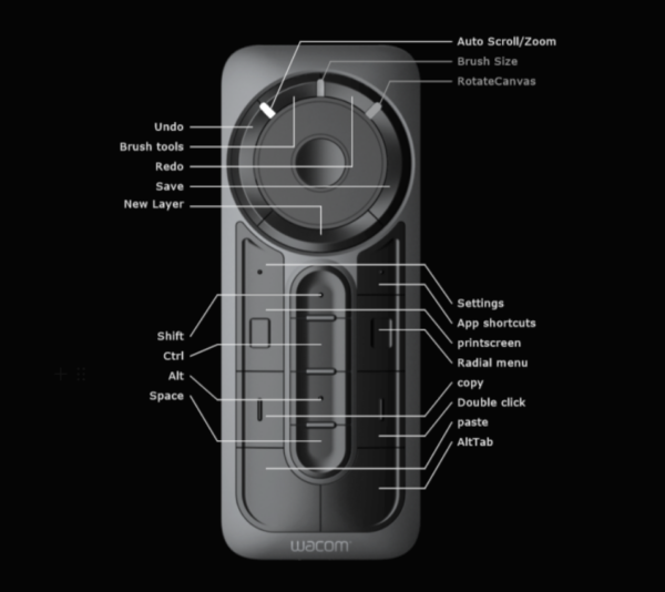 Recommended: the Wacom ExpressKey Remote